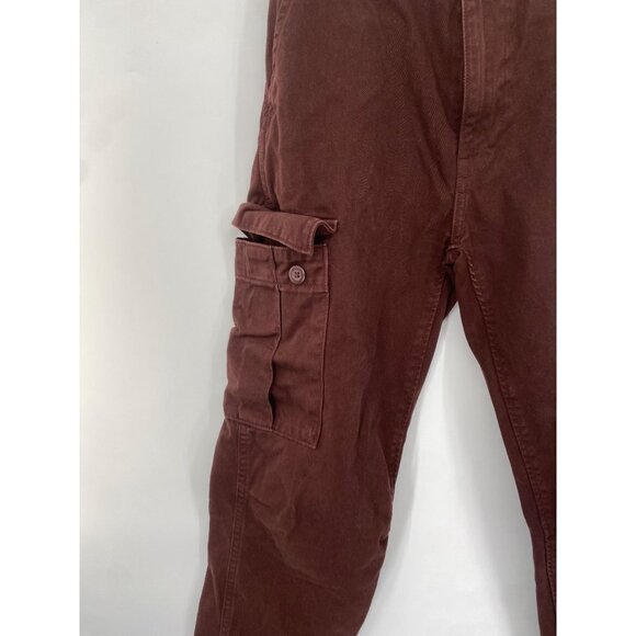LUCKY BRAND 0/25 BROWN CARGO COTTON HIGH WAIST - Picture 2 of 4